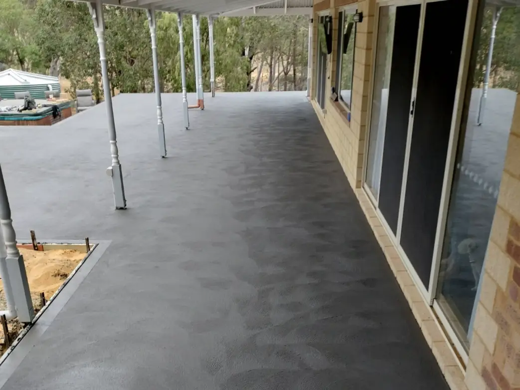 Concrete paving installation process in Mandurah WA.