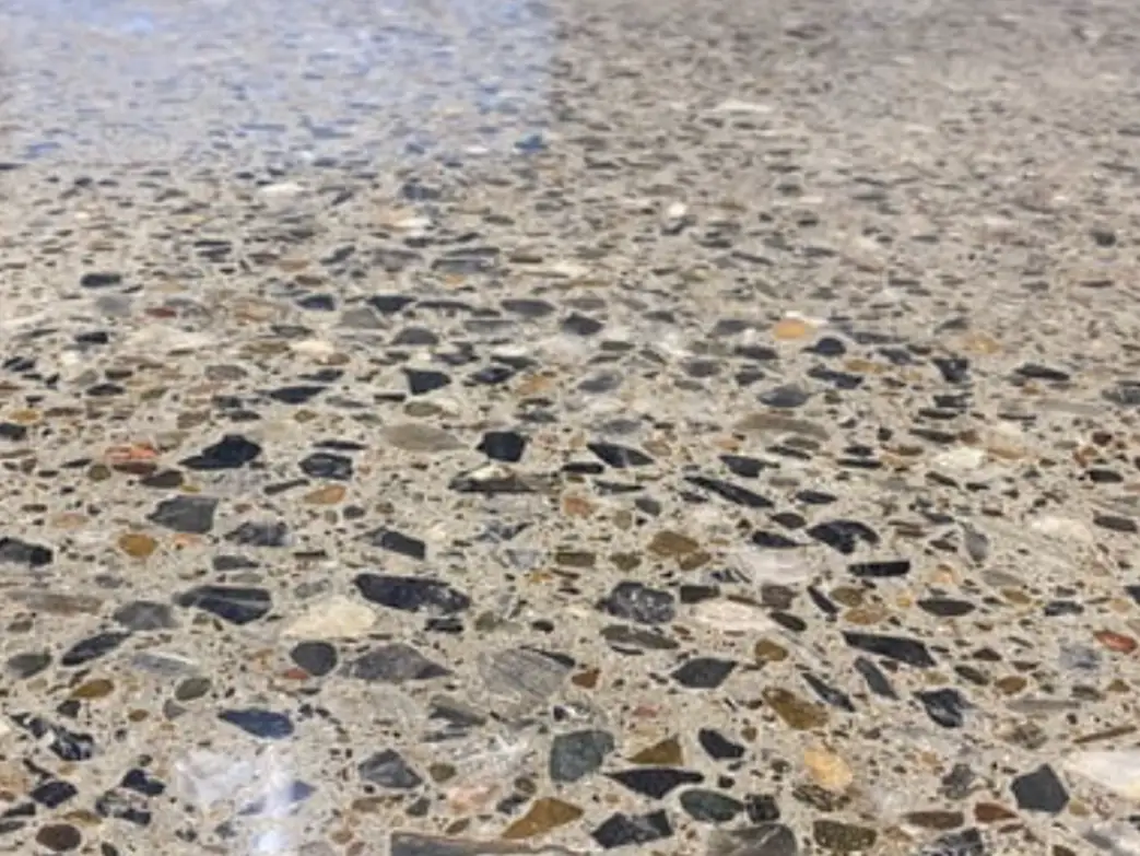 Polished concrete beautifully installed in a residential property in Perth WA.