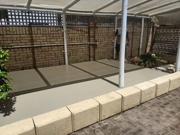 Concrete shed installed in an outdoor area in Perth WA.